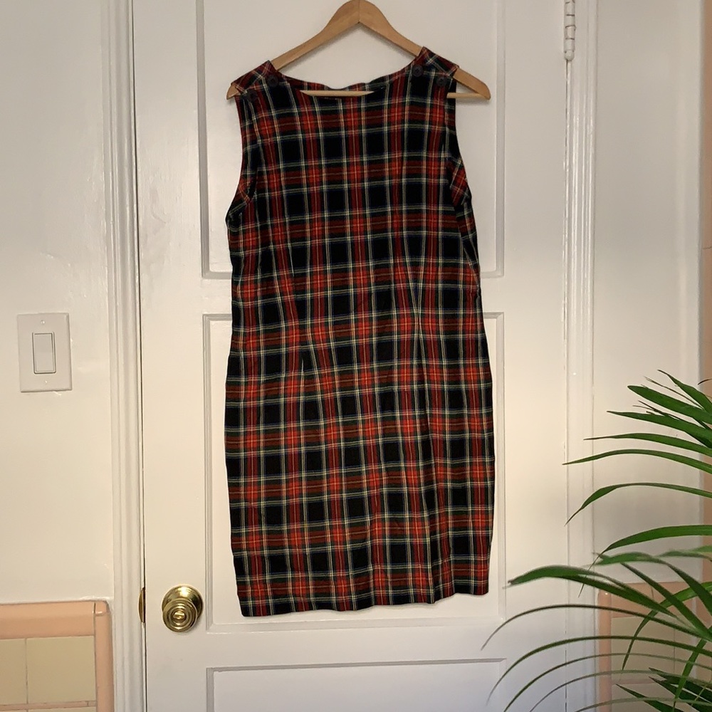 90s vintage tartan dress